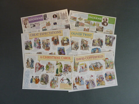 Charles Dickens Postcard Collection (6 cards)