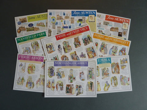 Jane Austen Postcard Collection (9 Cards)