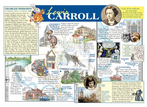 Lewis Carroll Biography Postcard