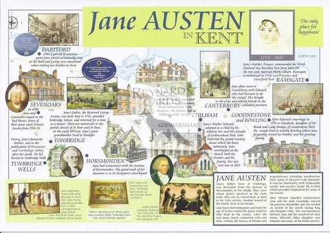 Jane Austen In Kent Postcard