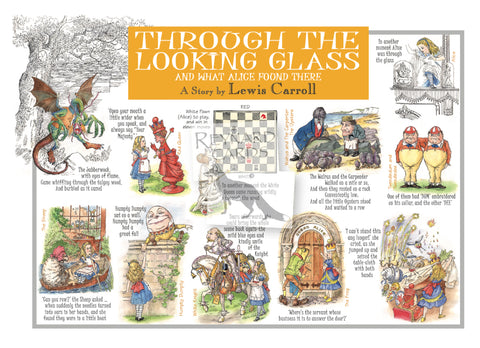 Lewis Carroll Alice Through the Looking Glass Postcard
