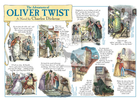 Charles Dickens Oliver Twist Postcard